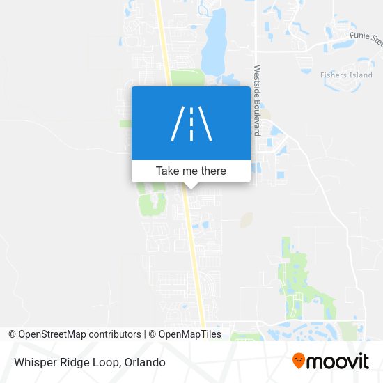 Whisper Ridge Loop map