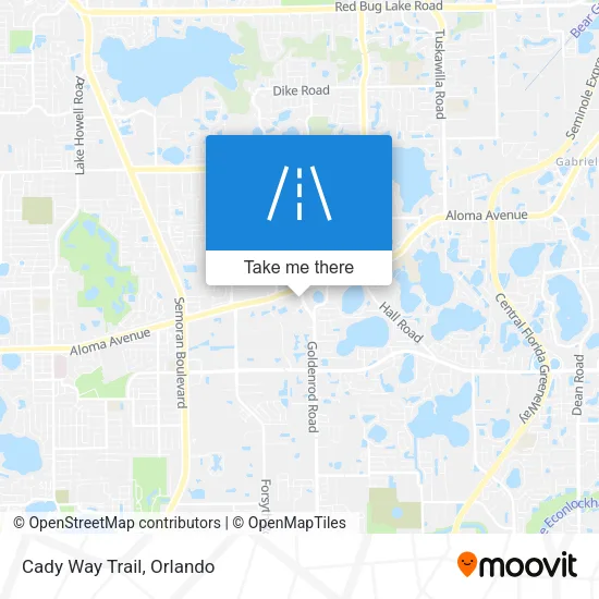 Cady Way Trail map