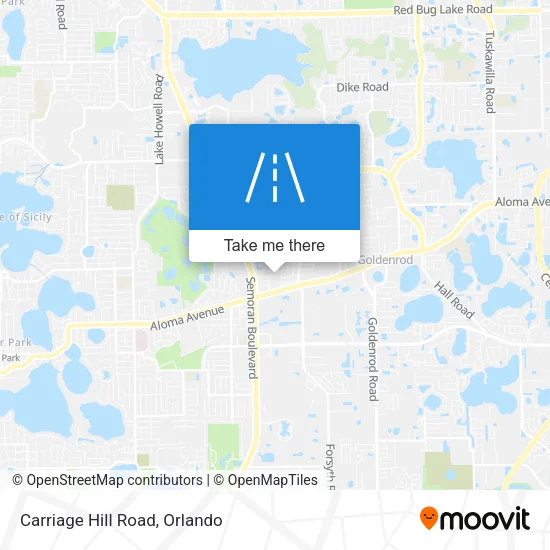 Carriage Hill Road map