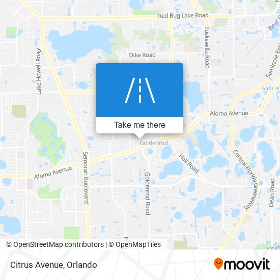 Citrus Avenue map