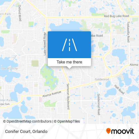 Conifer Court map