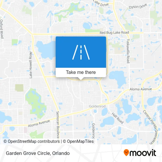 Garden Grove Circle map