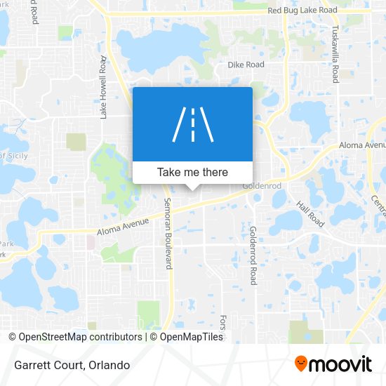 Mapa de Garrett Court
