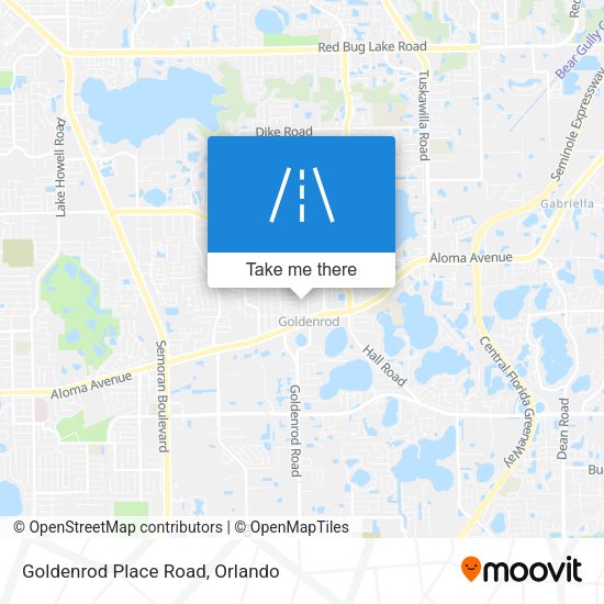 Mapa de Goldenrod Place Road