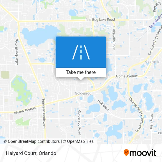 Halyard Court map