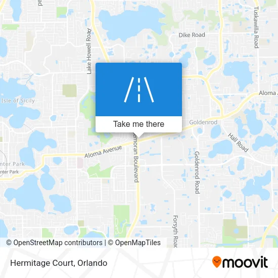 Hermitage Court map