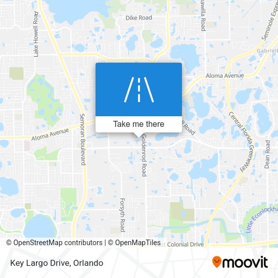 Mapa de Key Largo Drive