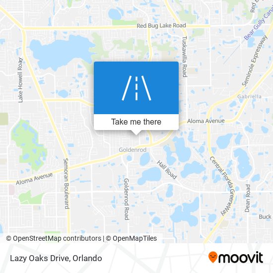 Mapa de Lazy Oaks Drive