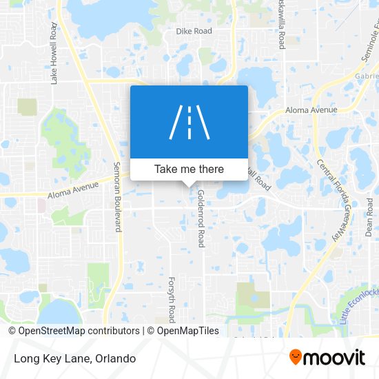Mapa de Long Key Lane