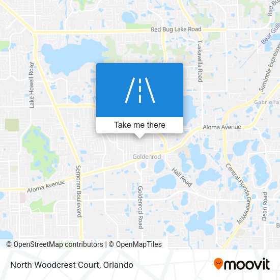 North Woodcrest Court map