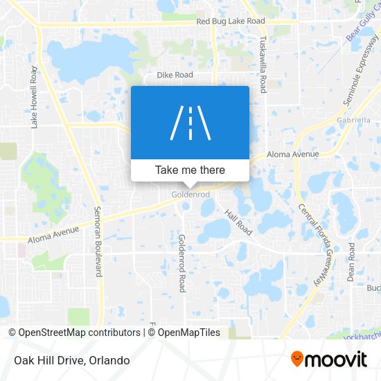 Mapa de Oak Hill Drive