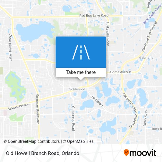 Mapa de Old Howell Branch Road