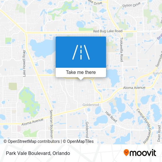 Mapa de Park Vale Boulevard