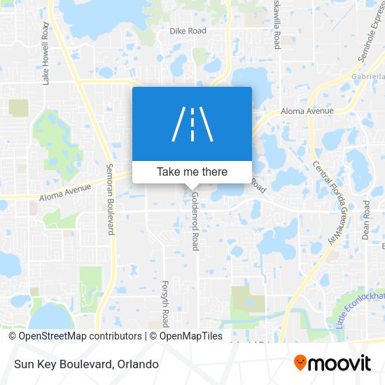 Mapa de Sun Key Boulevard