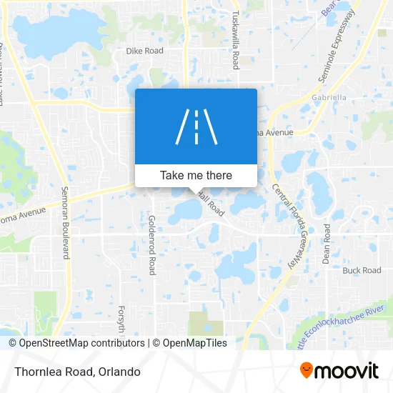 Thornlea Road map