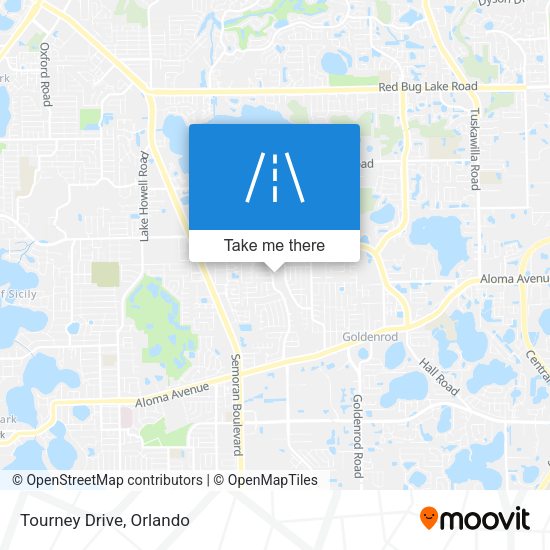 Mapa de Tourney Drive