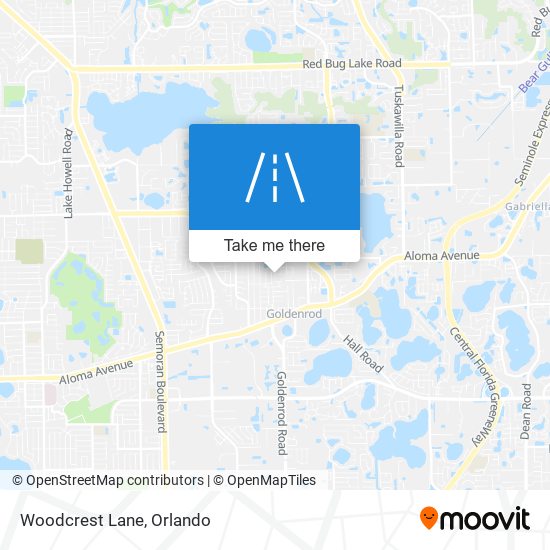 Woodcrest Lane map