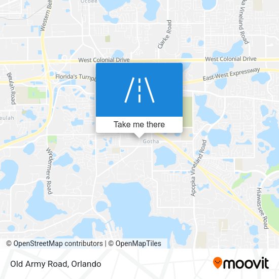 Mapa de Old Army Road