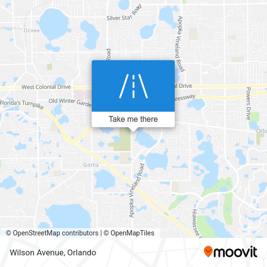 Mapa de Wilson Avenue