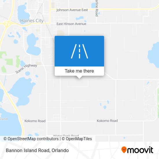 Bannon Island Road map