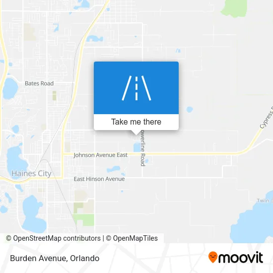 Burden Avenue map