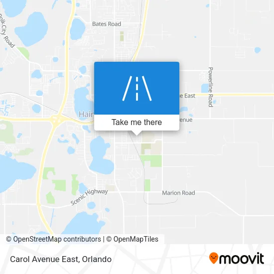 Carol Avenue East map