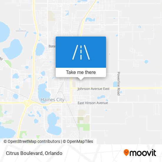 Citrus Boulevard map