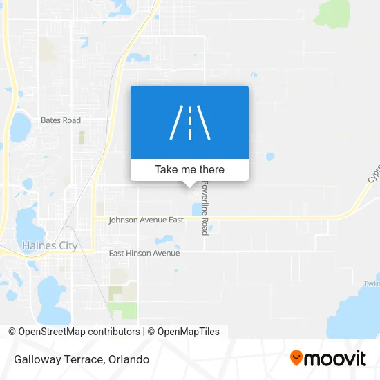 Galloway Terrace map