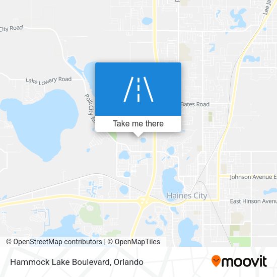 Hammock Lake Boulevard map