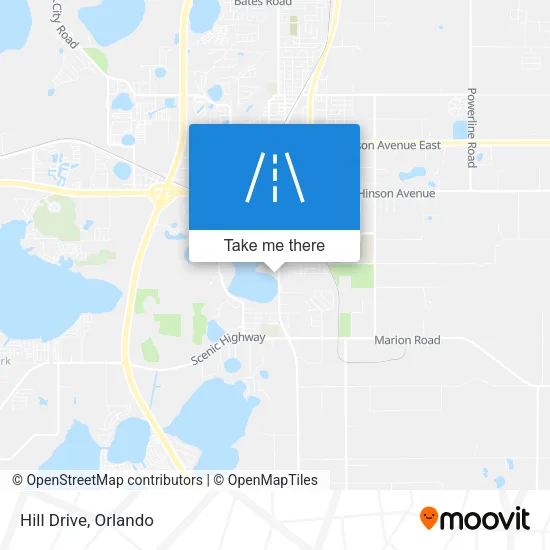 Hill Drive map