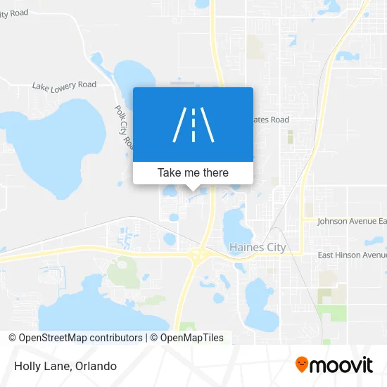 Holly Lane map