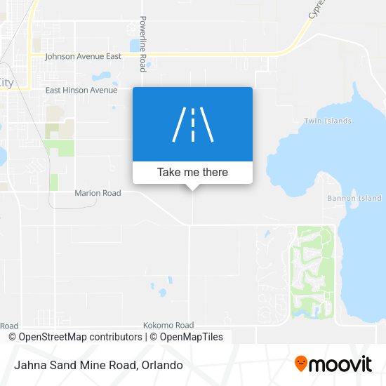 Jahna Sand Mine Road map