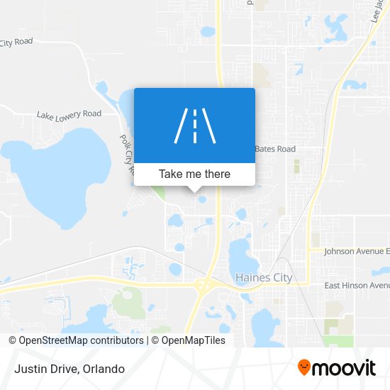 Justin Drive map