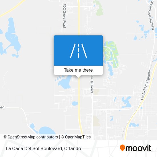 La Casa Del Sol Boulevard map