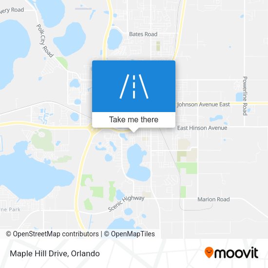 Mapa de Maple Hill Drive