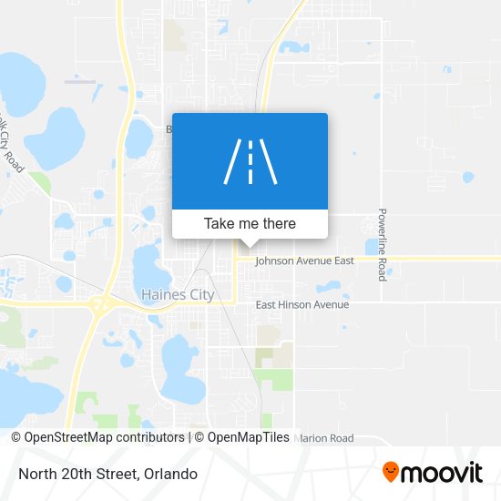 Mapa de North 20th Street