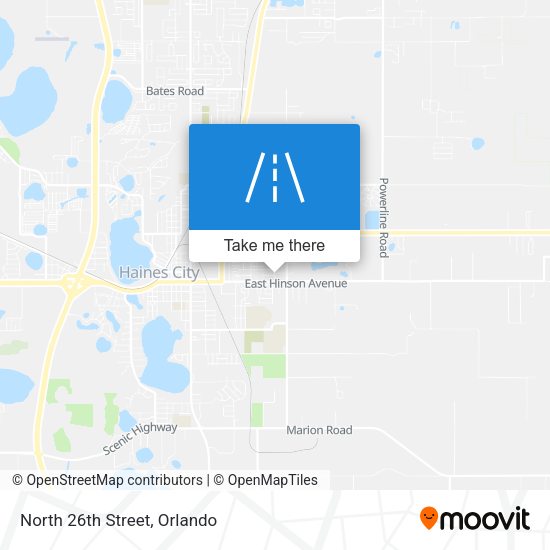 Mapa de North 26th Street