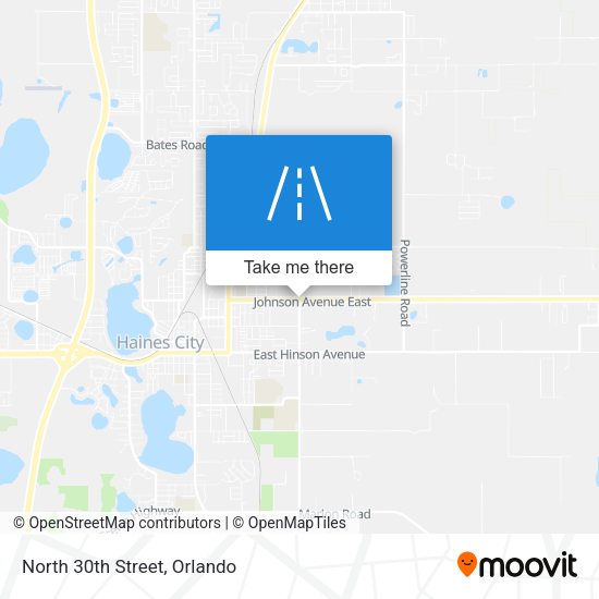 Mapa de North 30th Street