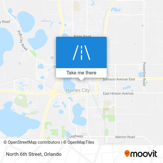 Mapa de North 6th Street