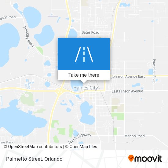 Mapa de Palmetto Street