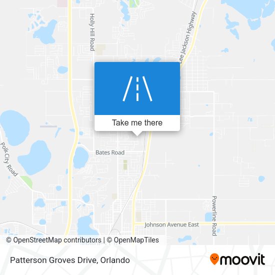 Patterson Groves Drive map