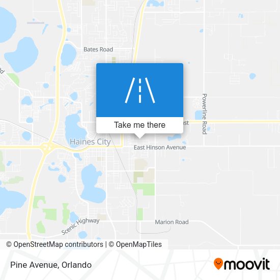 Mapa de Pine Avenue