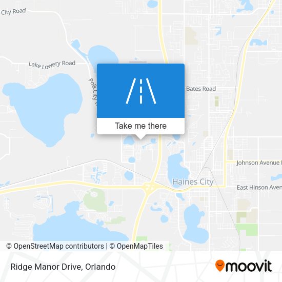 Mapa de Ridge Manor Drive