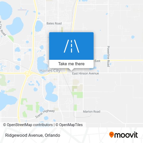 Mapa de Ridgewood Avenue