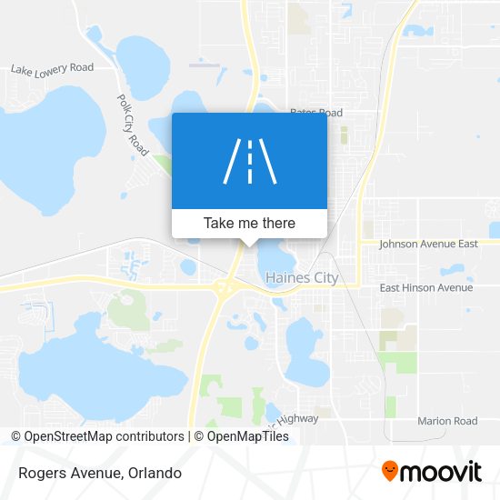 Mapa de Rogers Avenue
