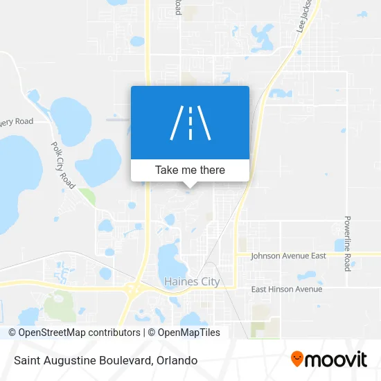 Saint Augustine Boulevard map