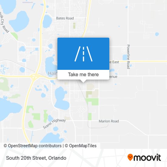 Mapa de South 20th Street