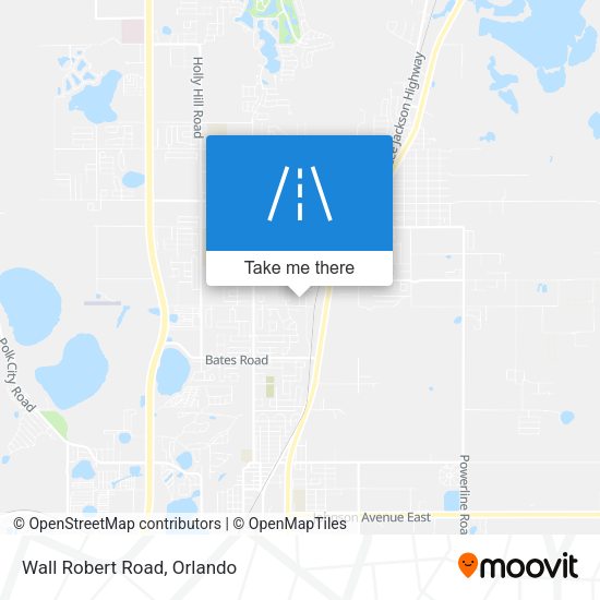 Mapa de Wall Robert Road