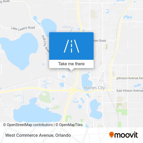 West Commerce Avenue map