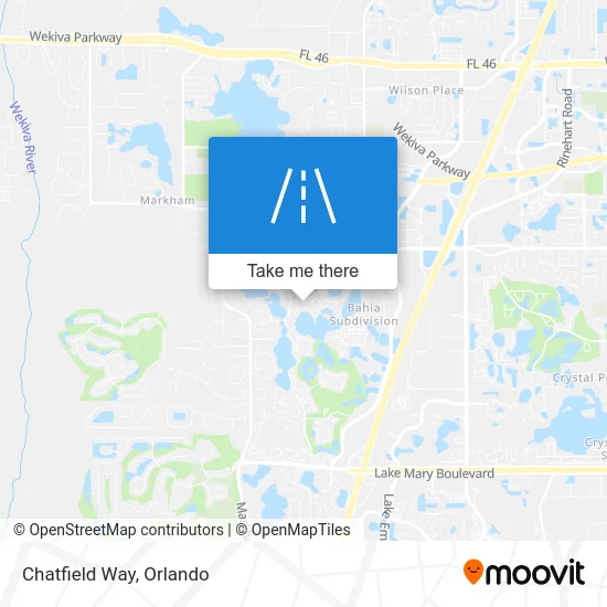 Chatfield Way map